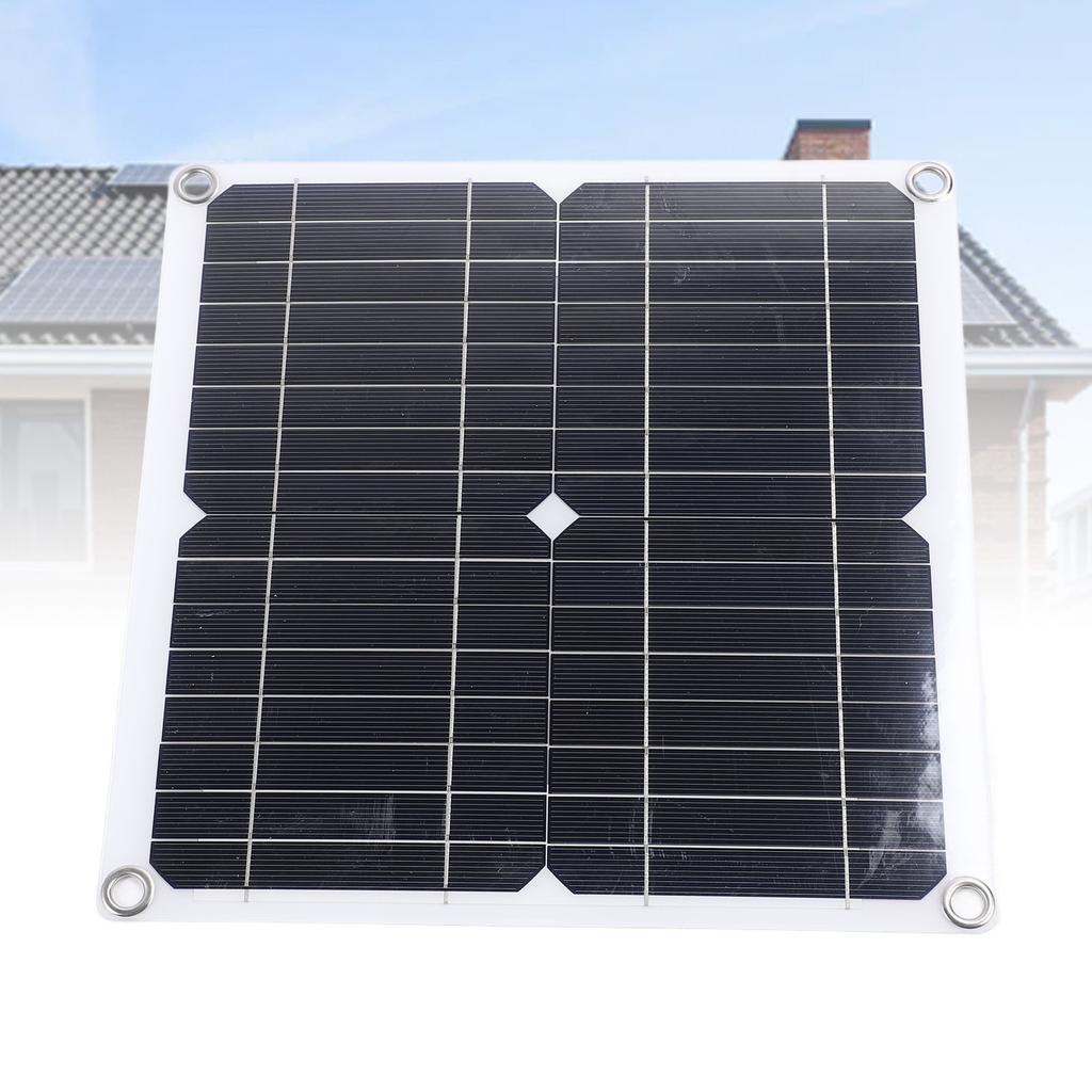 Solarladegerät 12W 12V Monokristallines Silizium Wasserfest USB A Tragbares Solarladegerät für Telefon Ventilator Kamera Camping Wandern