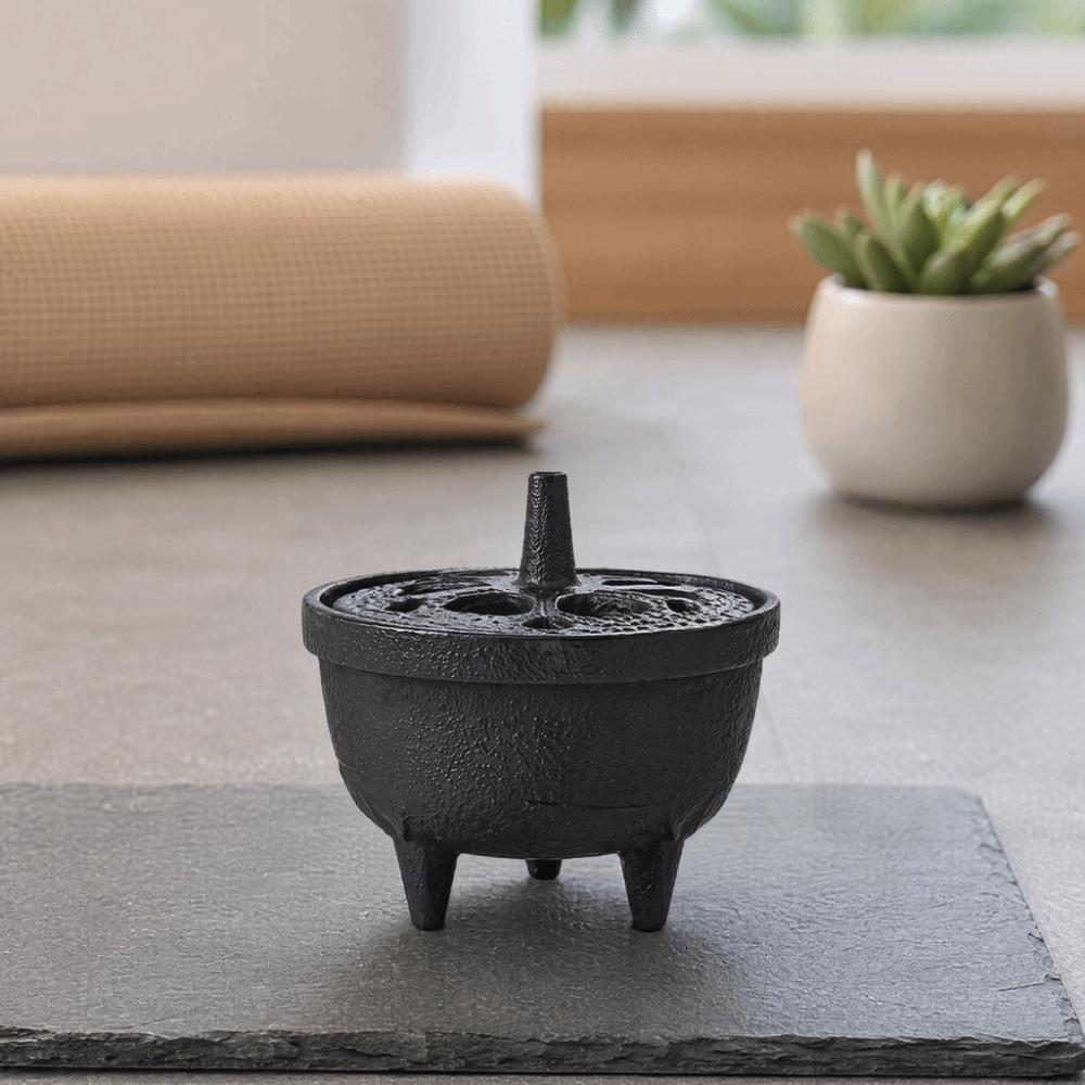 Heat Resistance Cast Iron Incense Burner Tripod Mini Cast Iron Incense Holder  Tea Table