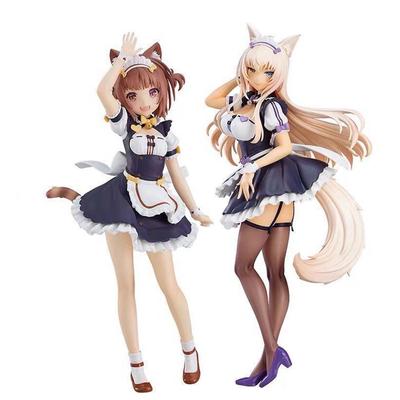 Anime Spelfigur Kokosnötfigur Vacker Städarutstyrsel actionfigur Azuki-figur Vacker kattflicka Modellsamling Anime-presenter