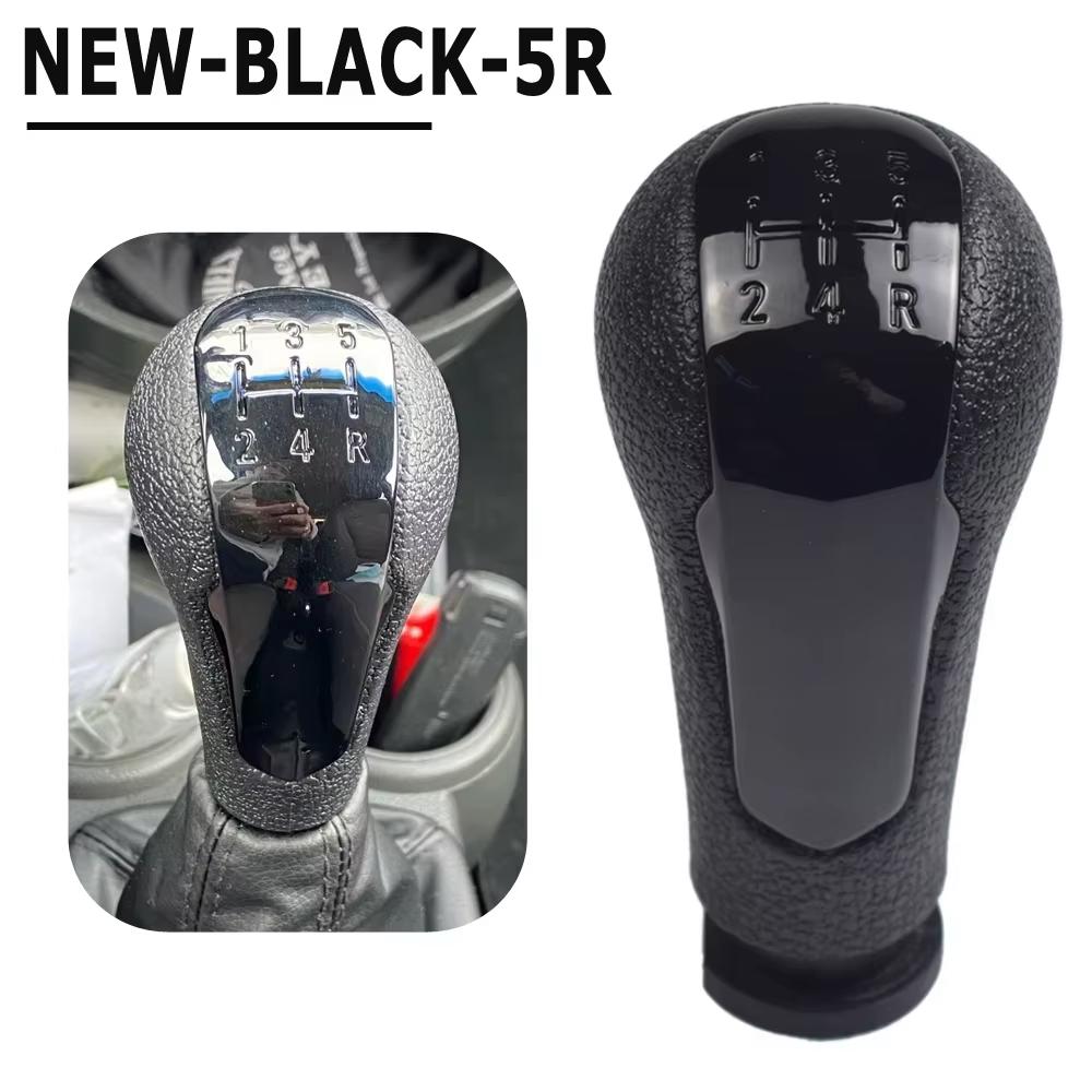 Car 5 Speed Manual Gear Shift Knob For Chevrolet Matiz Spark M300 2011 2012 2013 2014 2015 2016+ Black Leather Gaiter Boot Cover