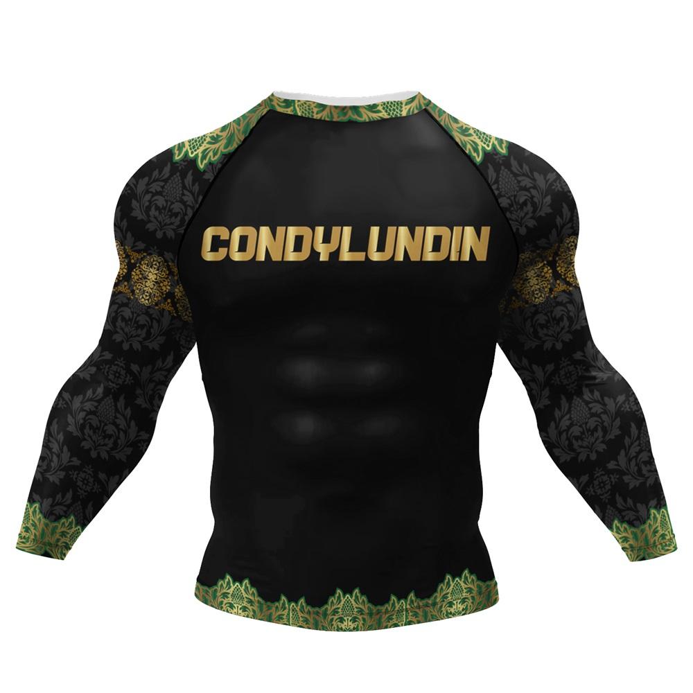 Cody Lundin Tattoo Uomo Palestra Compression Tshirt Maschile Sublimazione Manica Lunga Rashguard BJJ Jiu Jitsu Boxe Maglia Personalizzata