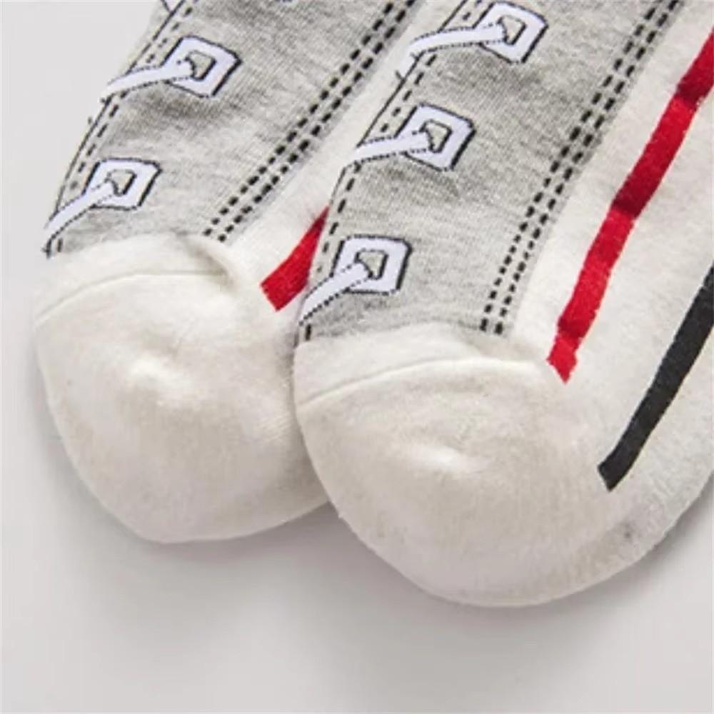 Breathable Canvas Shoe Sock Low-top Sports Boat Socks New Shoes Pattern Cotton Socks