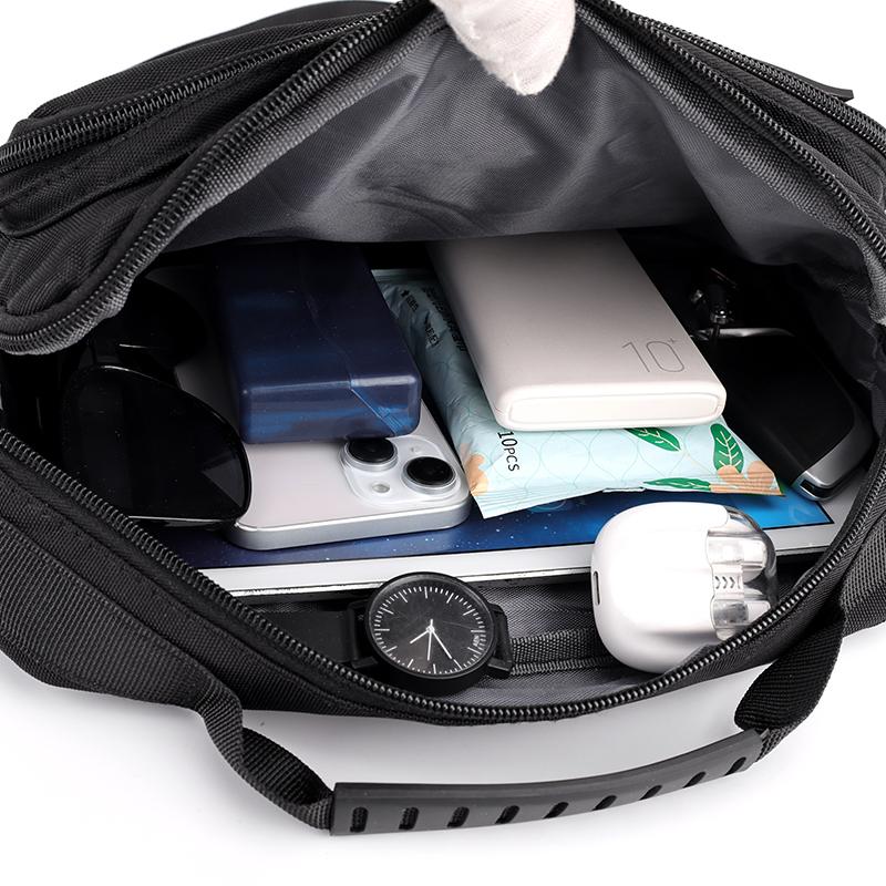 Multi-Pocket Oxford Messenger Bag for Men – Roomy Crossbody Shoulder Pack for Office Travel & Everyday Carry