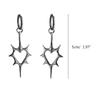 Unique Pendant Earring Punk Thorn Heart Dangle Earrings Hip Hop Hoop Earrings