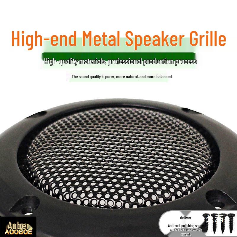 Speaker Grille Metal Mesh Dustproof Covers: 2-10 Inch Sizes for Car Speakers