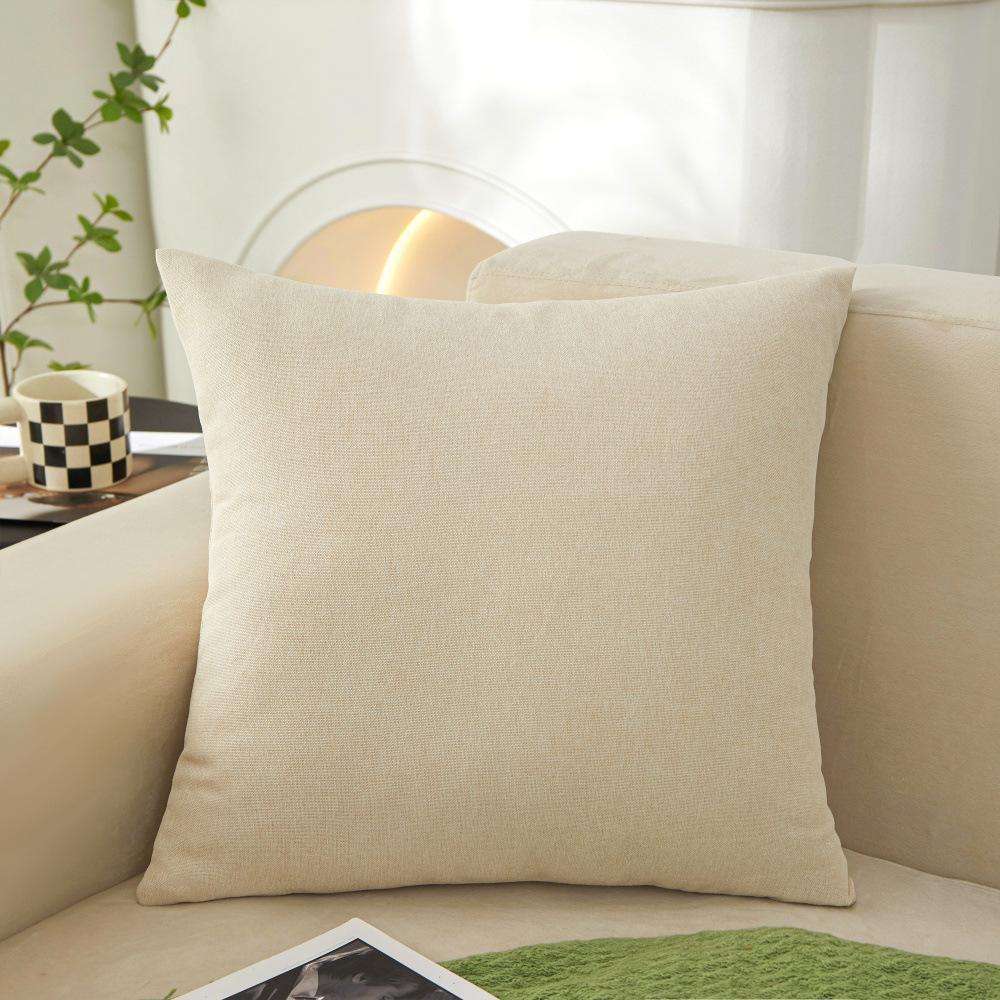 Polyester Disposable Waterproof Cloth Sofa Back Large Cushion Square Solid Color Pillow Case