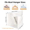 Triangle or Square Hanger Storage Bag with Handles Large Capacity Clothes Hanger Organizer Bag Foldable Clothes Hanger Organizer