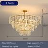 Modern Light Luxury Living Room LED Chandeliers Glass Bedroom French High-quality Ceiling Light Decoration Dining Room Lighting