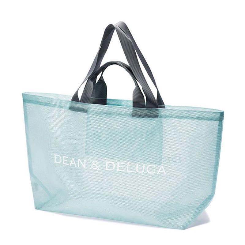 Женская портативная прозрачная сетчатая сумка-тоут Dean & Deluca для пляжа и шопинга