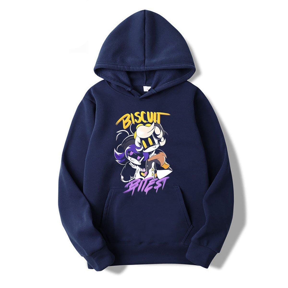 

Awesome N And Uzi BiscuitBites Murder Drones hoodies Men Round Collar 100% Cotton hoodies 3XL