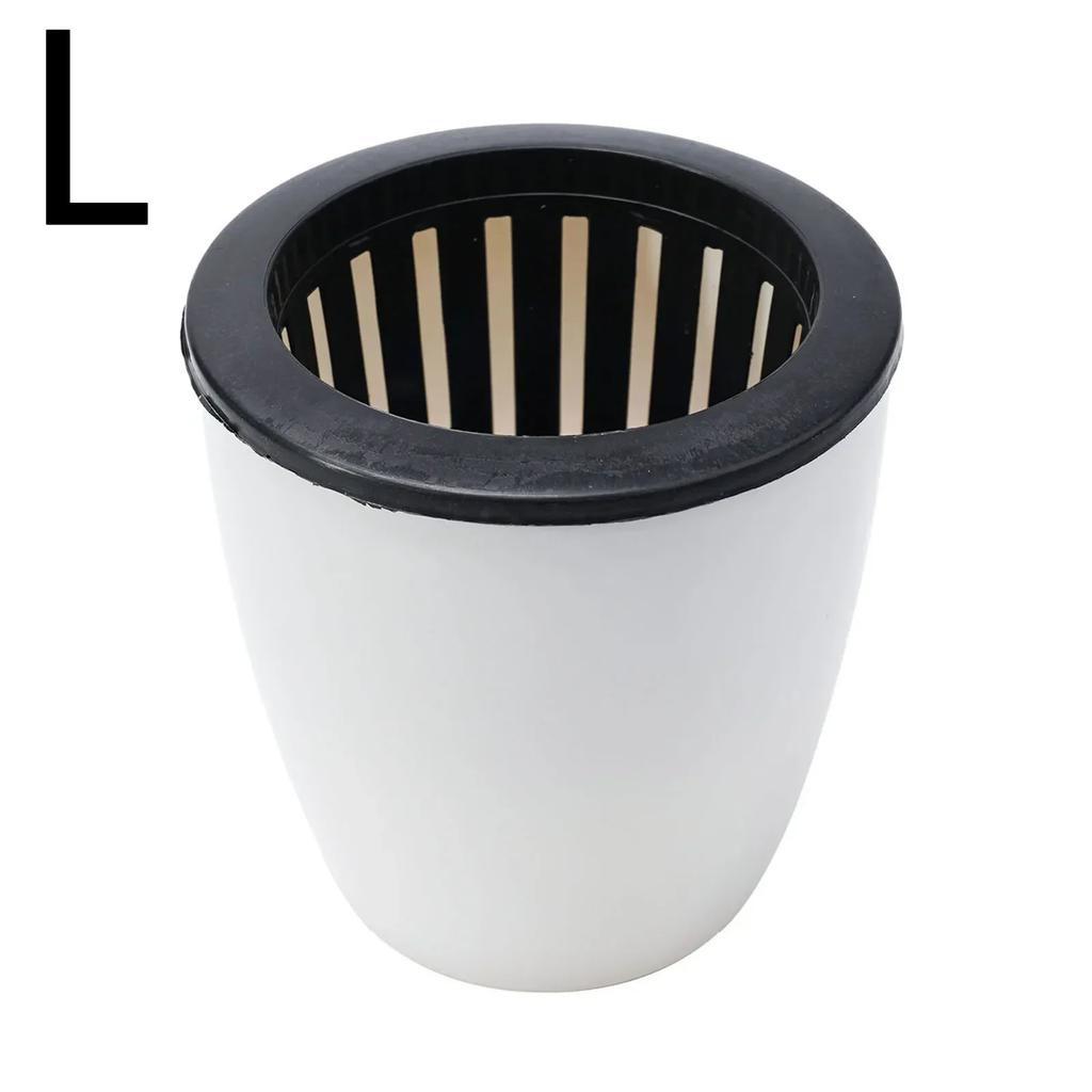 Lazy Flower Pot Flowerpot Imitation Porcelain Series Plastic Self Watering Pot For Home Tabletop Decor Big Deal Inner Outer Pot