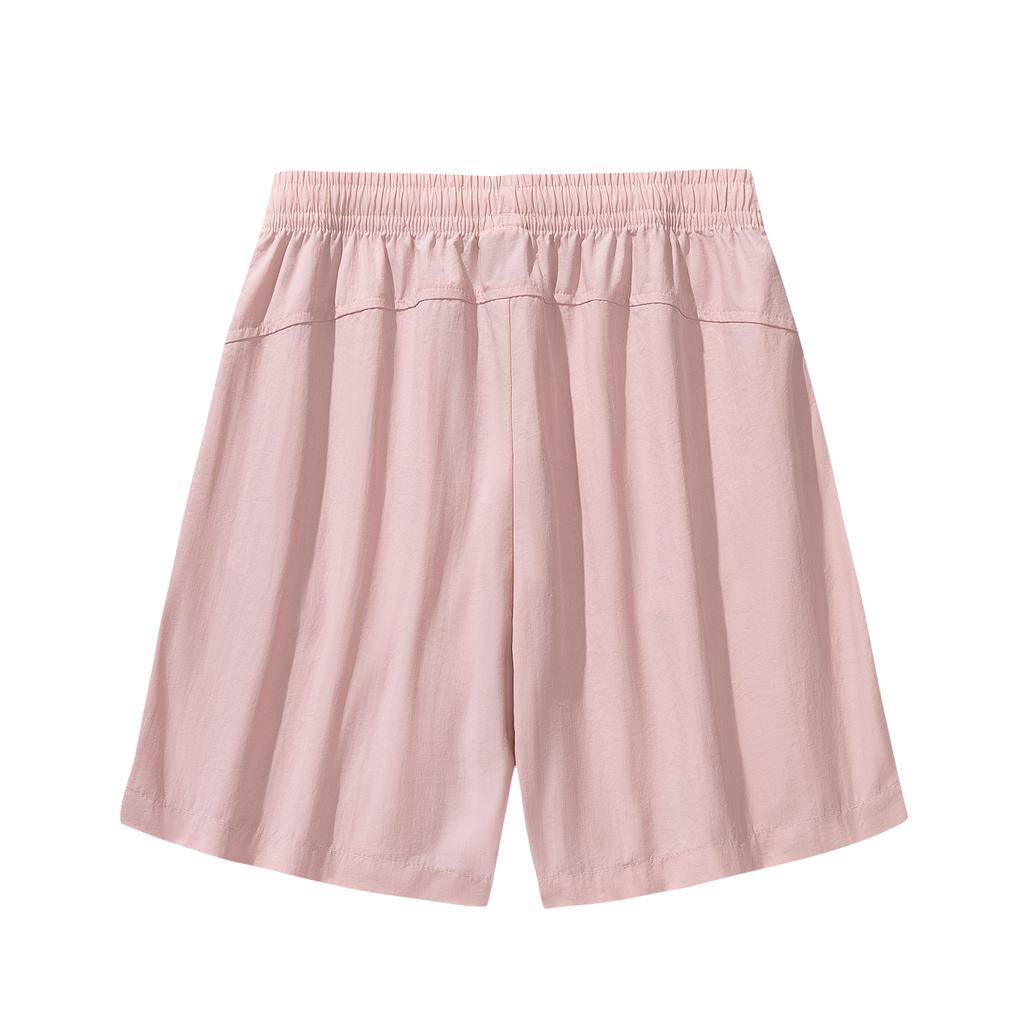 Anta Outdoors Womens Woven Mid-Length Shorts Summer 2026 Casual Shorts Women shorts Soft-Pink 962626505-6