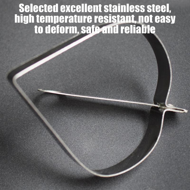 Heart Shaped Pancake Ring Foldable Handle Poached Griddle Pan Stainless Steel Waffle Maker Non-Stick Fried Egg Ring for Kitchen