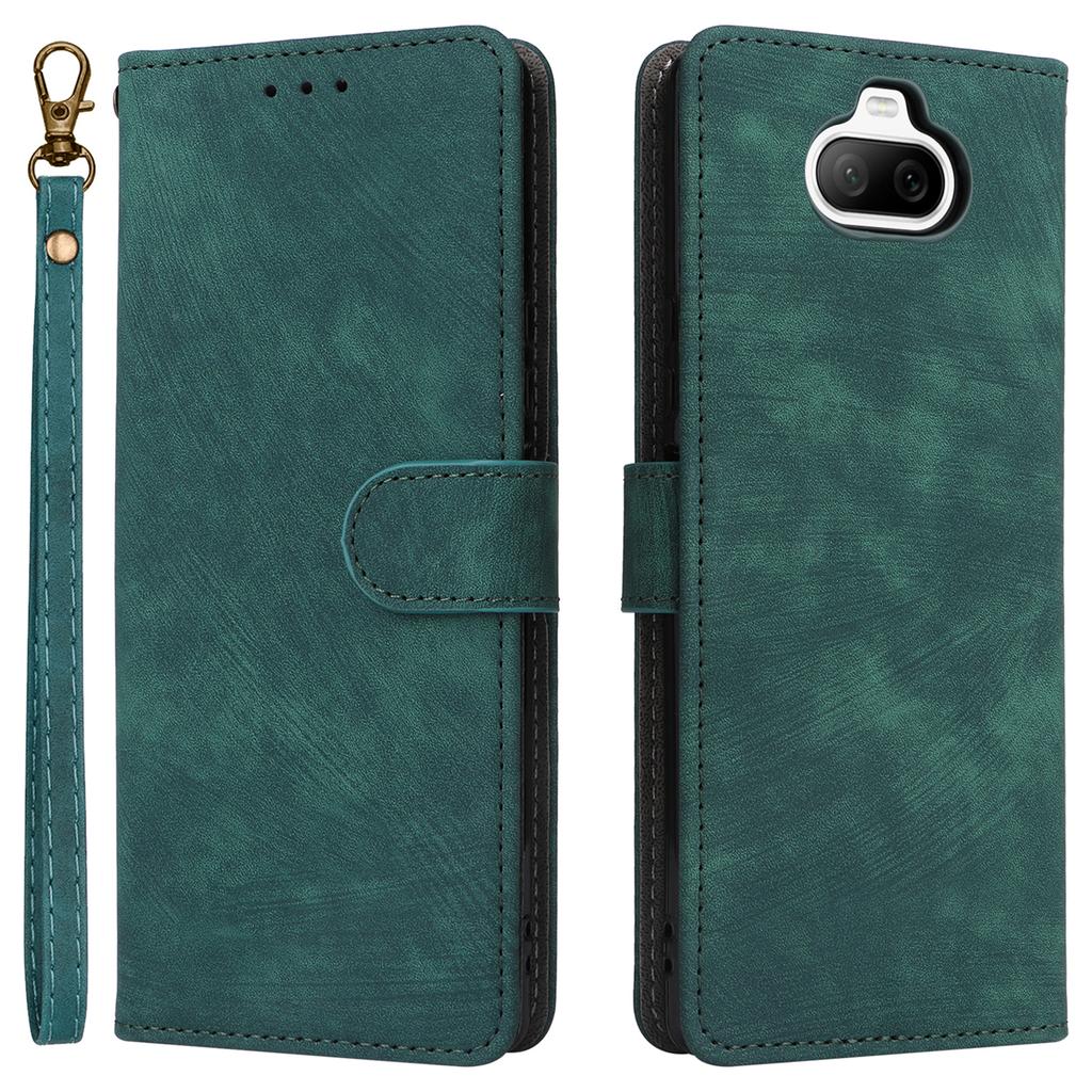 For Sony Xperia 8 Case RFID Blocking PU Leather Phone Cover with Wallet