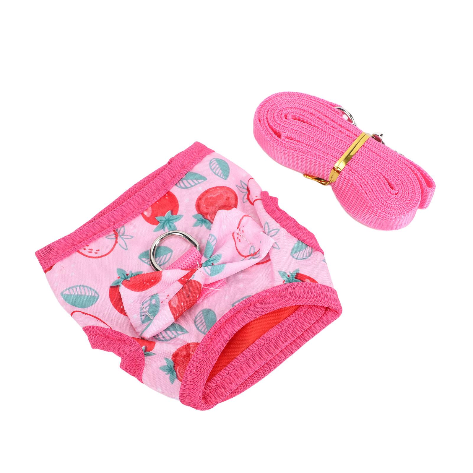 

Bunny Harness Leash Set with Safety Buckle Lightweight Escape Proof Vest Harness Leash for Small Pets Guinea Pigs S