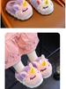 Podzimní/zimní protiskluzové teplé bavlněné boty pro děti i rodiče 2023 - roztomilá a útulná vnitřní obuv