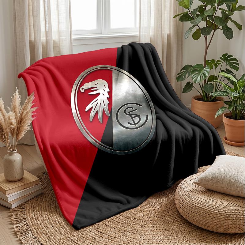 Coperta in Morbido Pile di Flanella FC SC Freiburg Leggera Accogliente Calda Coperta da Lancio per Divano Letto Arredamento per la Casa