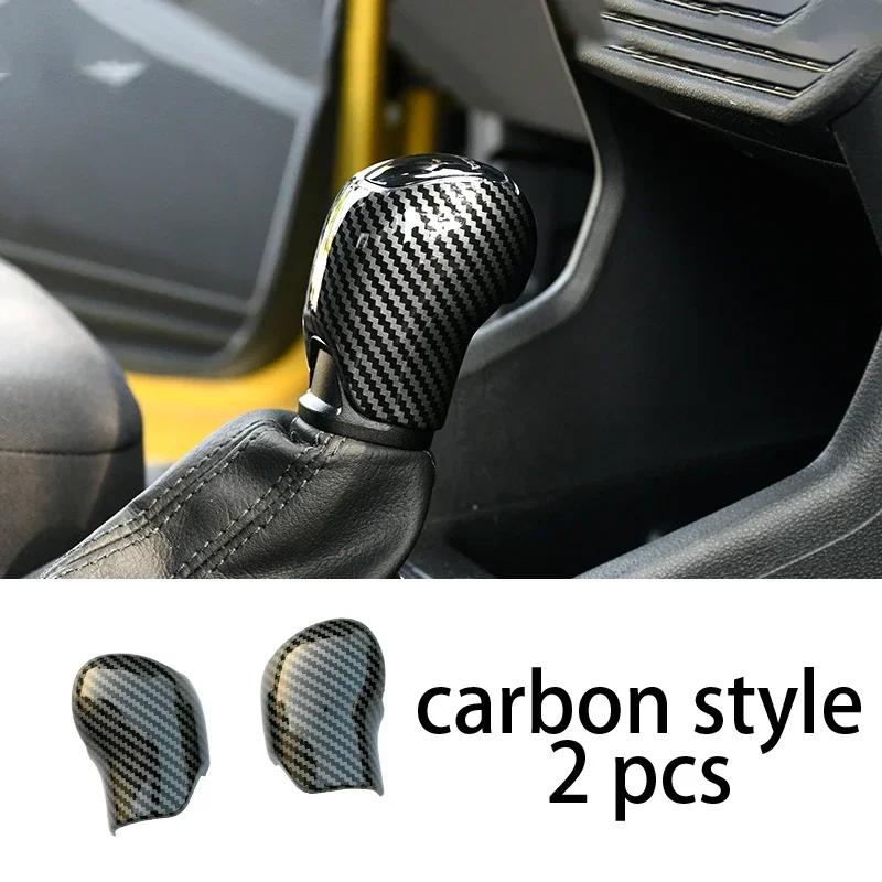 Car Central Control Gear Head Shift Knob Cover Sequin Trim for Skoda Octavia Superb Kamiq Rapid Spaceback Interior Accessories