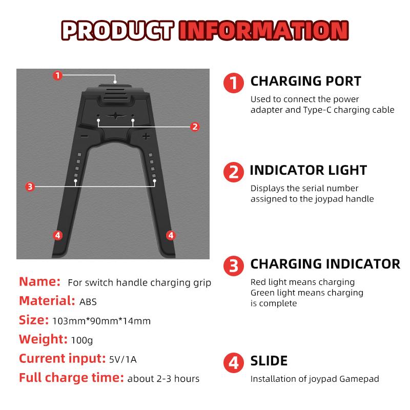 Joy RGB LED 5.2 BT Switch L/R Joypad For N Switch/Oled/Lite Wireless Gamepad With Grip For PC Yuzu 3D Dual Vibration Joystick
