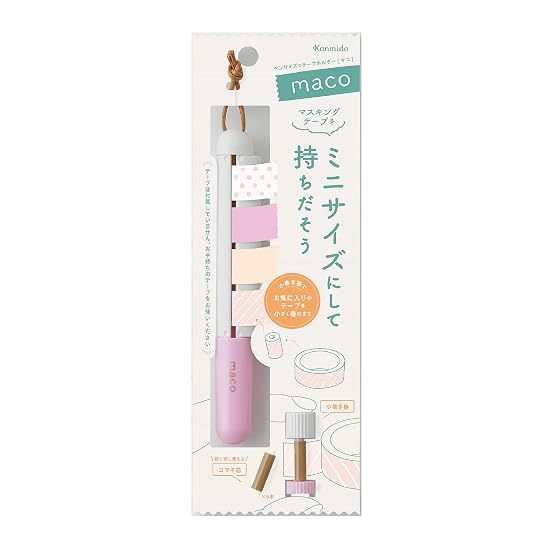 Kanmido Masking Tape Holder Maco Pastel Pink MC-1002 B07GWQD2Y7