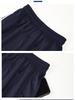 Unisex Dark Blue School Pants with Reflective Stripe – Light, Loose, and Straight Leg for Spring and Autumn