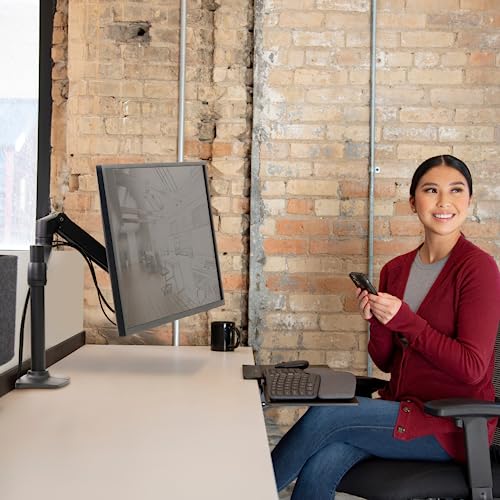 Ergotron – LX Monitor Arm, Single Monitor Desk Mount – fits Flat Curved Ultrawide Computer Monitors up to 34 Inches, 7 to 25 lbs, VESA 75x75mm or 100x