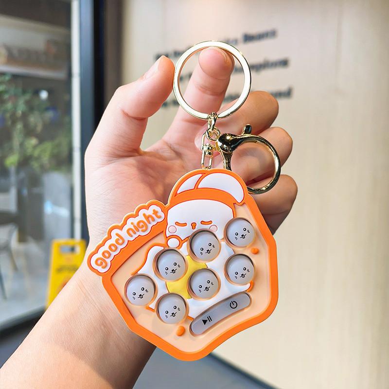 Mini Silicone Fun Whacamole Keychain For Car And Backpack Adorable Gift