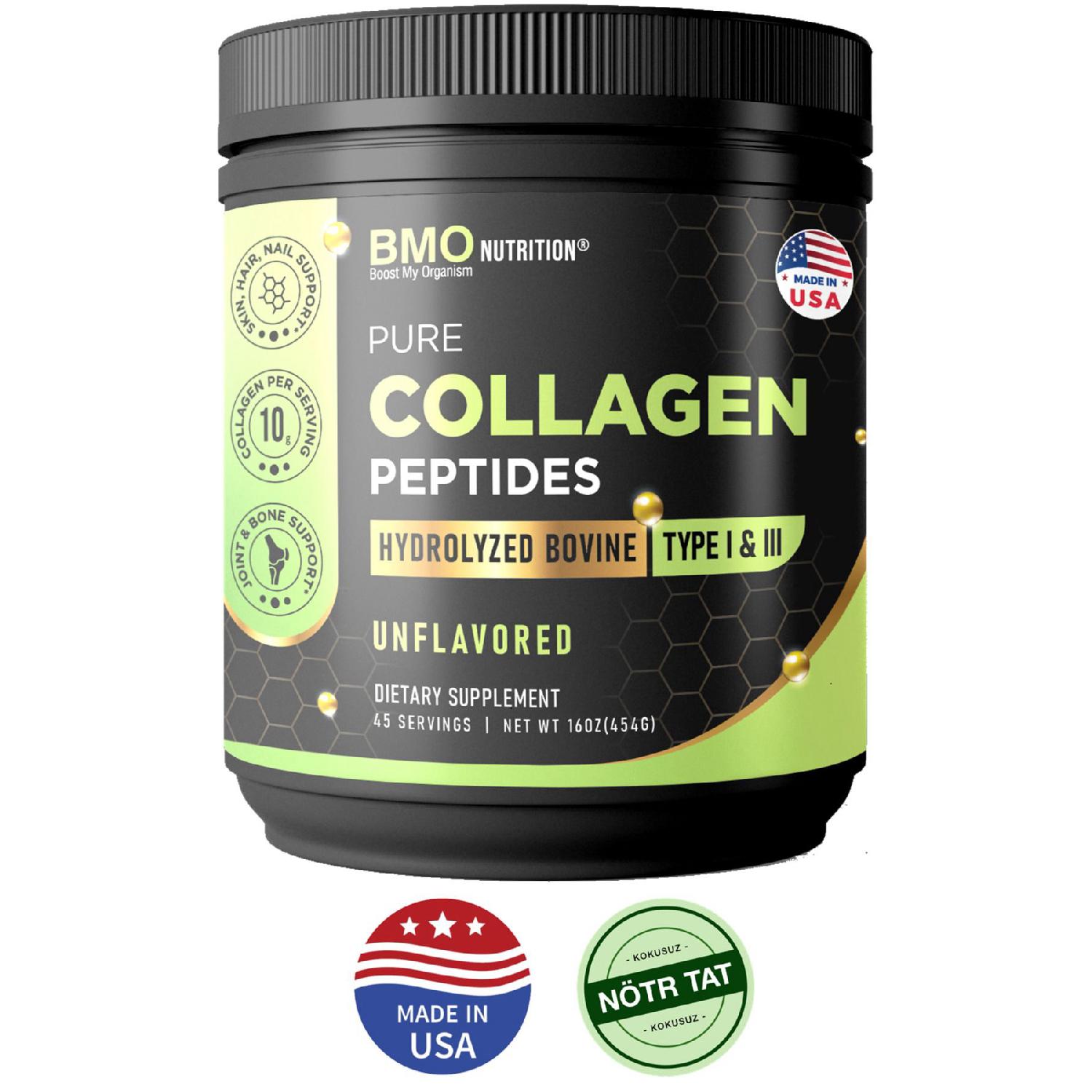 

Pure Collagen Peptides 10,000 Mg Pure Hydrolyized Powder Collagen 454gr