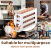 30 Egg Refrigerator Holder - Automatic Rolling Refrigerator Egg Organizer, Space Saving Egg Dispenser, 4 Tier Egg Holder Organiz