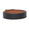 TORY BURCH Logo plate smooth buckle cowhide leather belt women's - 138935002-Black M