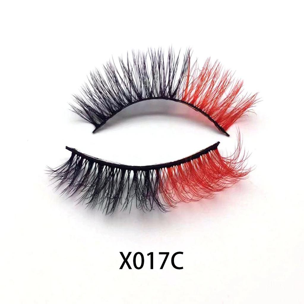 25mm mink lashes color false eyelashes thick and exaggerated eyelash personality fake lashe beauty eye lash extension makeup set