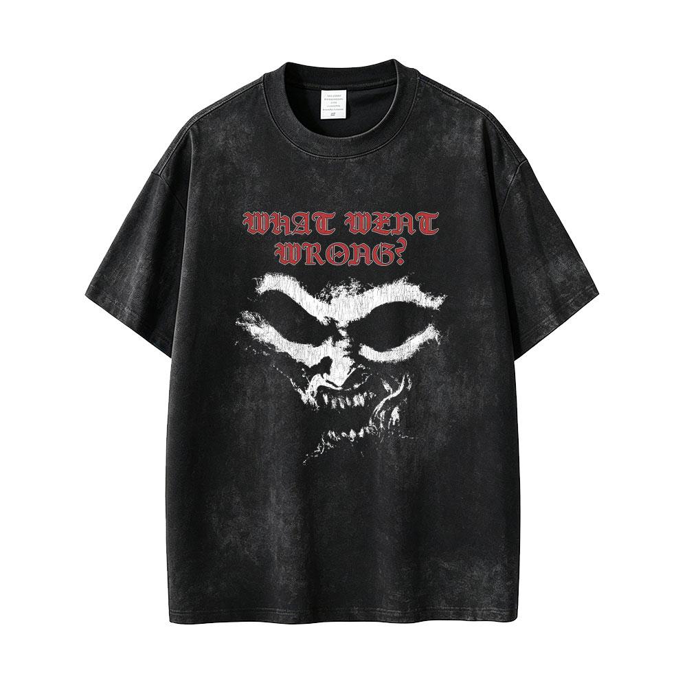 

Washed Vintage Postal Dude Graphic T Shirt Men Women Horror Gothic Rock Tshirt Male Casual Cotton Oversized Tshirts Streetwear S