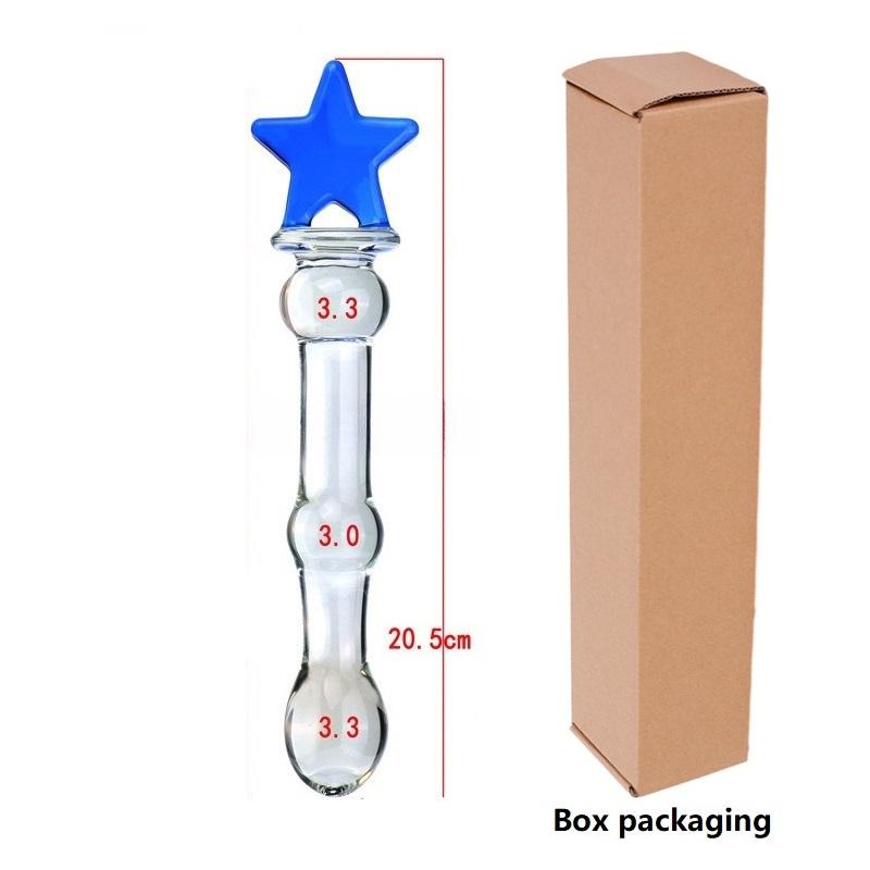 Glass Crystal Dildo Anal Plug Lesbian Sex Toy Vaginal Clitoral Stimulation Stick Smooth Sex Product For Female Masturbation