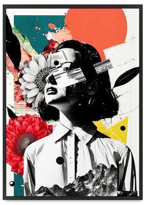 Poster Portrait Collage Paintings Collages
