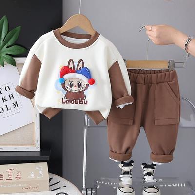 Boys' Autumn Suits, Western-style Children's Sweaters, Two-piece Suits, Casual Sports, Baby Girls' Clothes, Children's Clothing