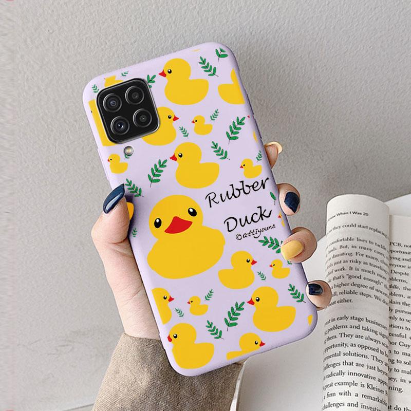 Hülle Für Samsung A12 5G M12 F12 A 12 Süßes Herz Blume Rückseite Weiches Silikon Matt Schutzhülle Für Samsung Galaxy A12 5G