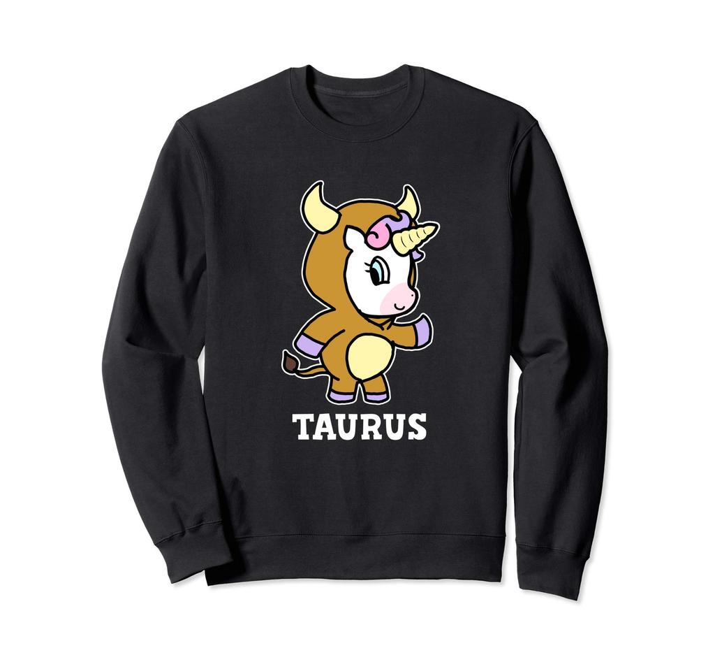 Taurus Horoscope Birthday Gift Constellation Unicorn Costume Sweatshirt