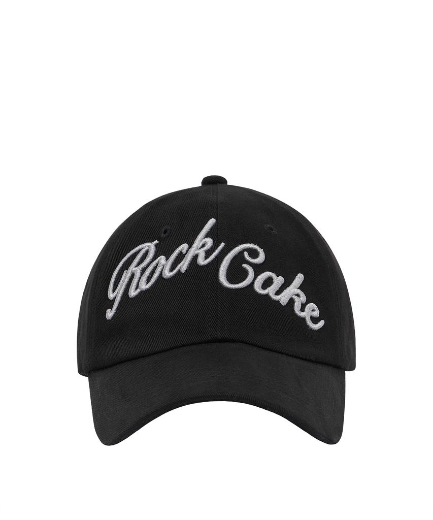 ROCKCAKE Script Pigment Ball Cap - Black