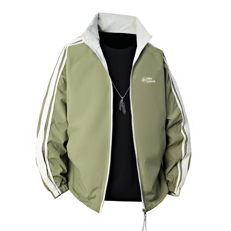 Fall Two-sided Casual Jacket Loose High Lapel Jacket Teen Men's Jacket Jacket