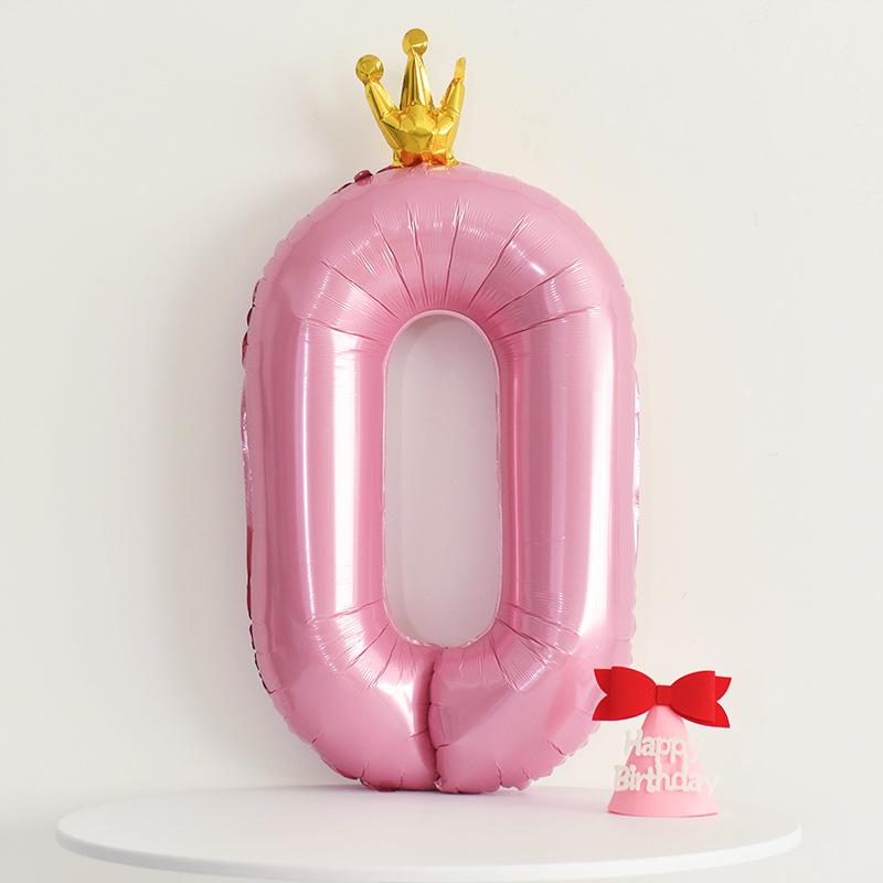 Korean-Style Macaron Color Bow Balloons for Baby Birthday Party Decor