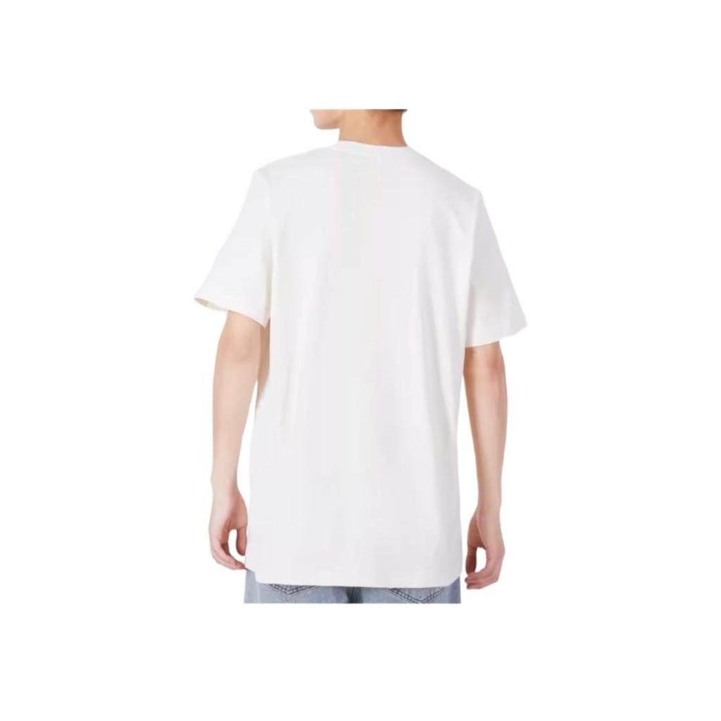 Adidas Originals Trefoil Solid Logo Casual Crew Neck T-Shirt Men Tops Off-White HN0995