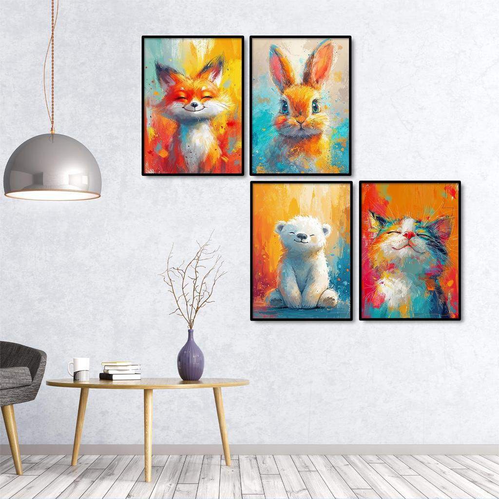 JISHSHAY Diamond Art Set of Diamond Art Cat Bead Art for Advanced 5D Diamond Art Rabbit Diamond Painting for DIY Diamond Art Popular Animal Diamond