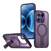 KEYSION Hollow Heat Dissipation Magnetic Case for MagSafe for Xiaomi 17 Cooling Hide Stand Shockproof Phone Cover for Xiaomi 17