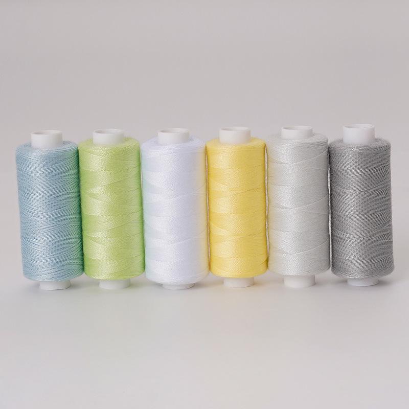 Colorfast Handmade 400-Yd Hand Sewing Thread: 6 Spools of 402 Colored Polyester Threads