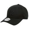 [New Era] Cap for Men and Women, 9FORTY, MLB Major League Baseball Cap, Unisex, Logo, Brand: New York Yankees, Essential, All Black, Free Size