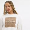 Coach Signature Square Crewneck Sweater White