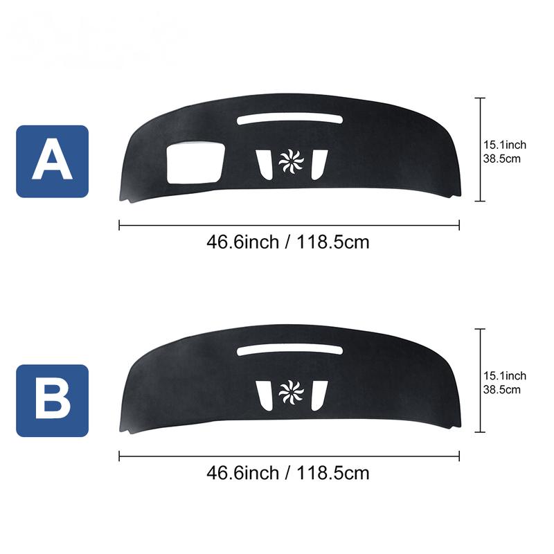 Dashboard Mat for BMW Mini Cooper S F65 F66 F67 2024 2025 Anti-UV Center Console Premium Flannel Mat Protector Pad Sunshade