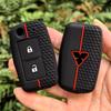 For Mitsubishi Triton   Silicone Remote Car Key Fob Cover Case Key Holder Keychain Accessories Keyring Shell