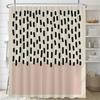 Bathroom Nordic Abstract Painting Shower Curtain Medieval Minimalist Art Polyester Fabric Shower Curtain 180 * 180CM with Hooks