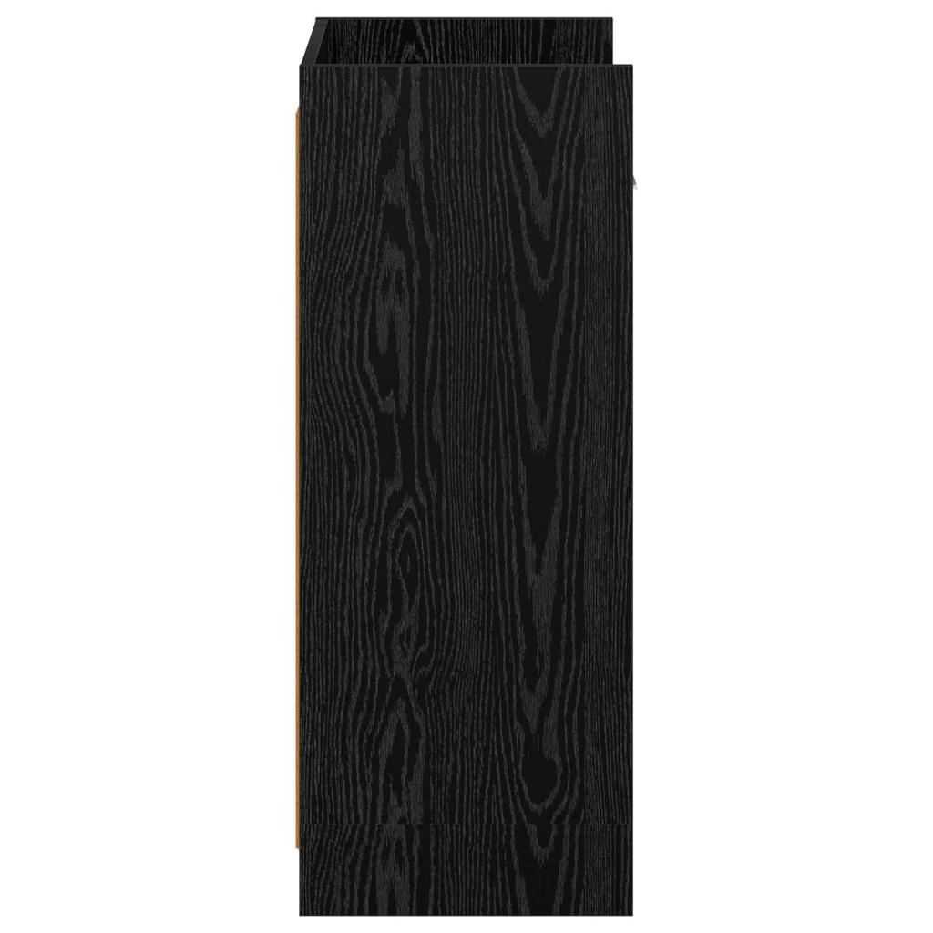Shoe Cabinet Black Oak 48 x 36 x 92 cm Particleboard